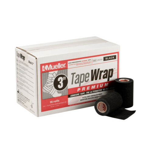 Mueller Tape-Wrap, Prémium, fekete 3" (7,6 cm)
